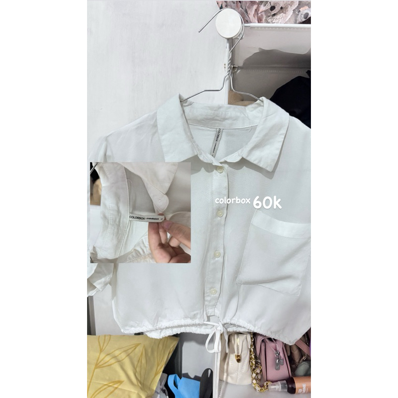 kemeja colorbox putih