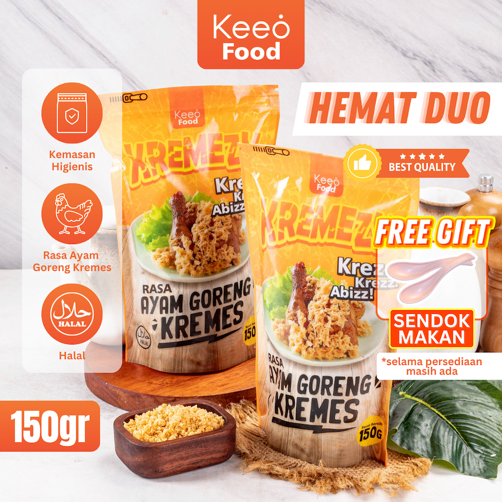 

HEMAT DUO KREMEZY Kremesan Sari Ayam Goreng Rasa Ayam Goreng Kremes Keeo Food