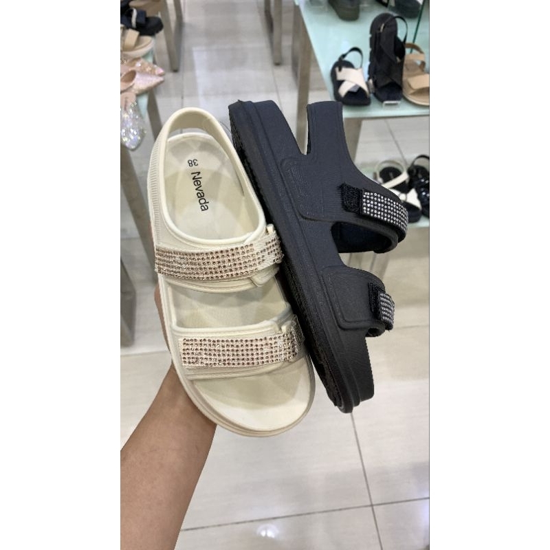 Sandal Wanita fashion pylon nevada super ringan upper glitter 36-40