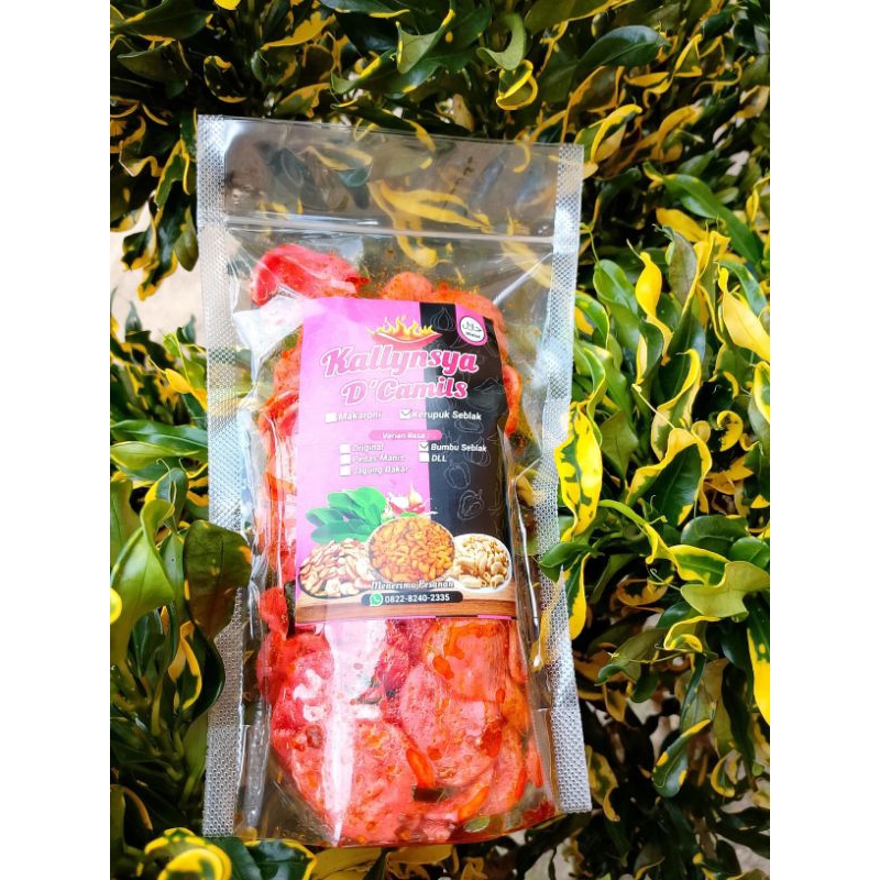 

seblak kering//kerupuk merah bawang pedas//bumbu seblak//enak mantap
