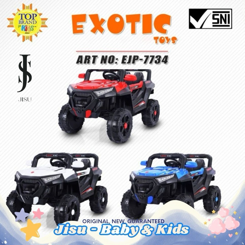 Exotic RC JEEP EJP-7734 Mobil Aki Mainan Anak