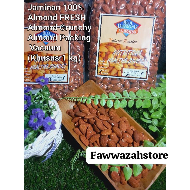 

Kacang Almond Panggang Premium 1Kg - Roasted Almond