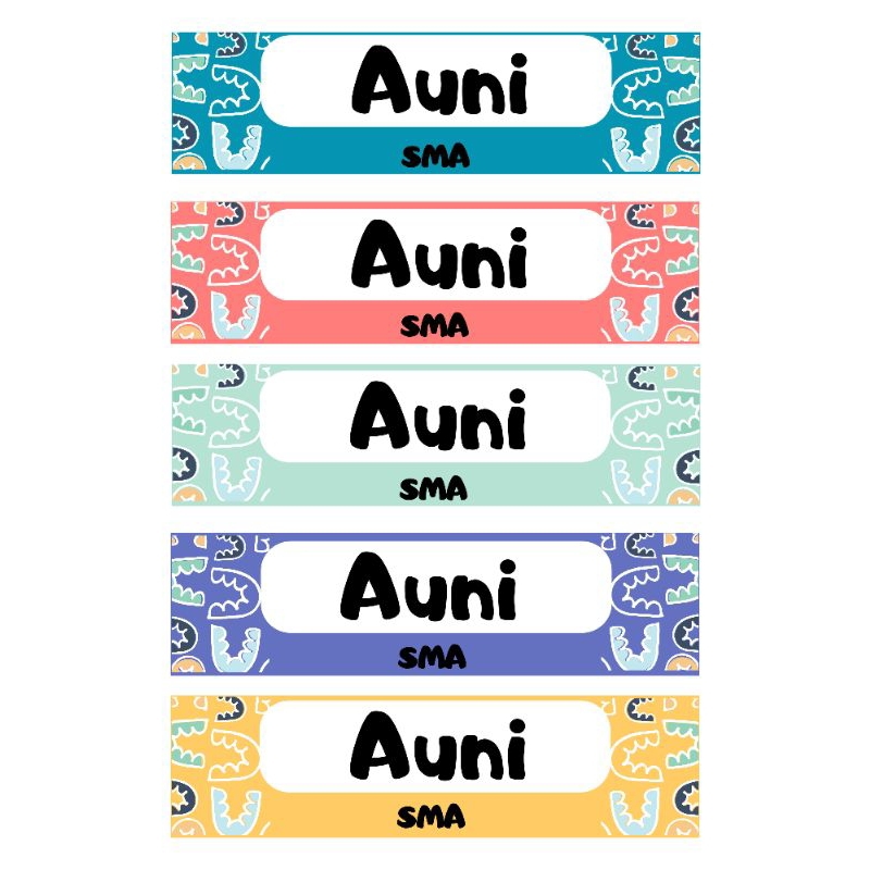 

LABEL NAMA BAJU ANAK/Sablon Nama DTF