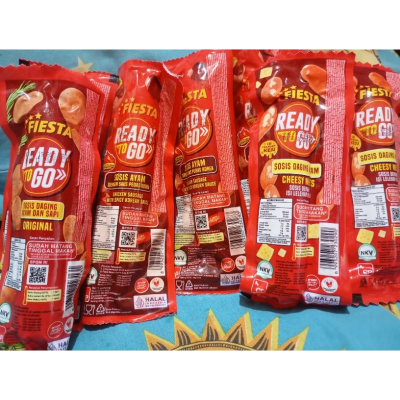 

Fiesta Ready To Go Sosis Ayam Cheesy Melt/Spicy Korean/Bakso Ayam Keju 65gr