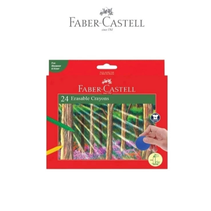 

Erasable Crayons 24 Warna Faber Castell