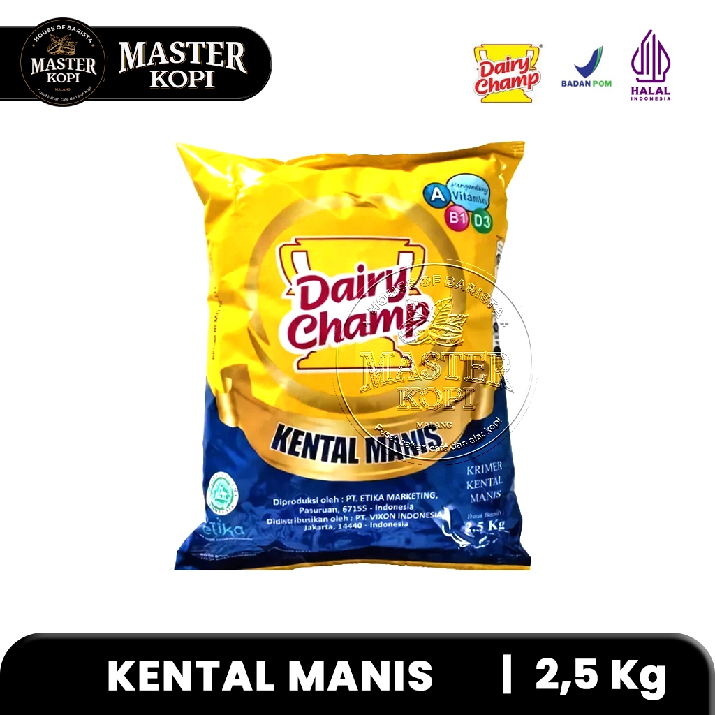 

Susu Kental Manis Dairy Champ 2.5kg Bantalan / Krimer Kental Manis Dairy Champ