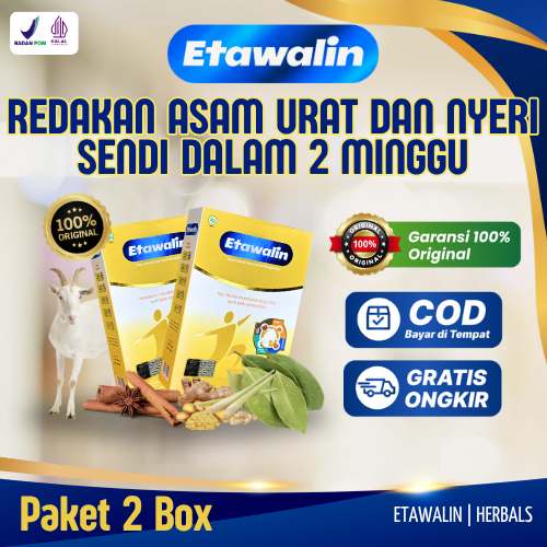 

Etawalin Herbal Atasi Nyeri Sendi dan Tulang Susu Kambing Etawa Berkhasiat Asli Original 2 Box