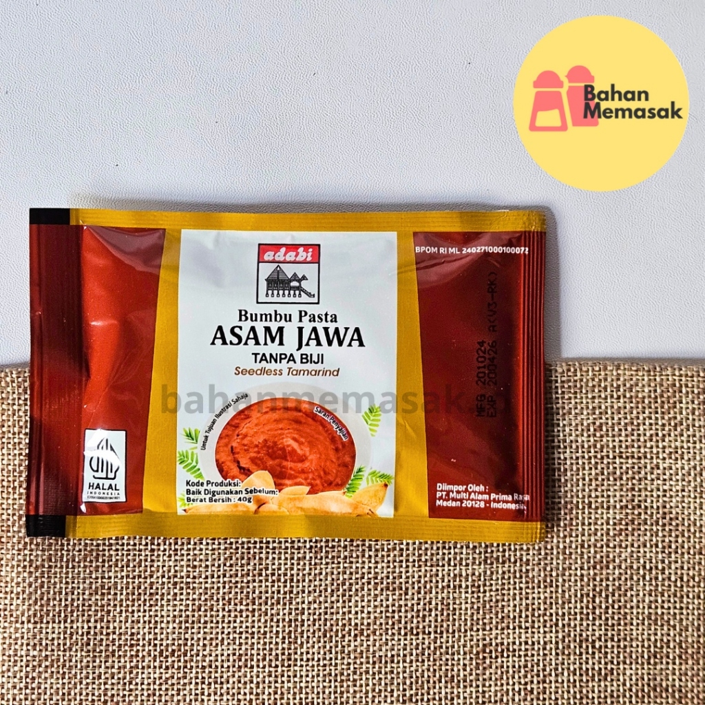 

Adabi Asam Jawa Tanpa Biji Asli Seedles Tamarind 40 gram HALAL