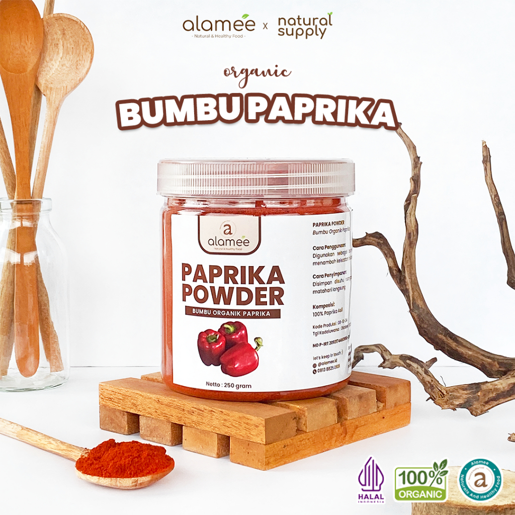 

ALAMEE Paprika Bubuk Powder Seasoning Bumbu Paprika Masak Dapur Masakan Instan Organik Murni Asli