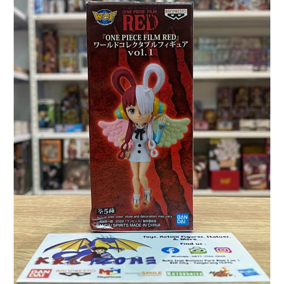 BANDAI BANPRESTO WCF ONE PIECE RED - UTA MOVIE LUFFY & SHANKS FIGURE