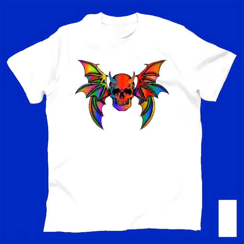 Baju Kaos Tshirt T Shirt Pria Laki Cowok Cewek Perempuan Unisex Anak Dewasa Gambar Skull Tengkorak 3