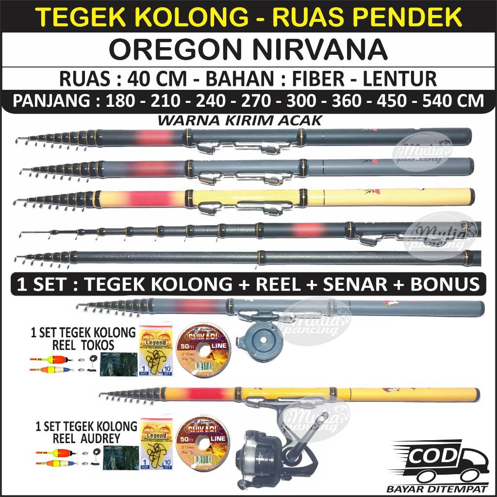 JORAN Tegek Kolong OREGON NIRVANA - RUAS PENDEK : 40 CM
