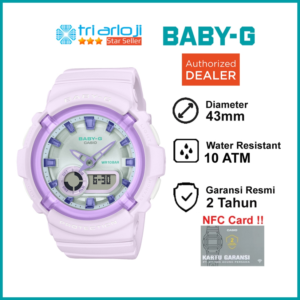 Casio Baby-G BGA-280SW-6ADR Jam Tangan Wanita BABYG BGA280 BGA-280SW-6A