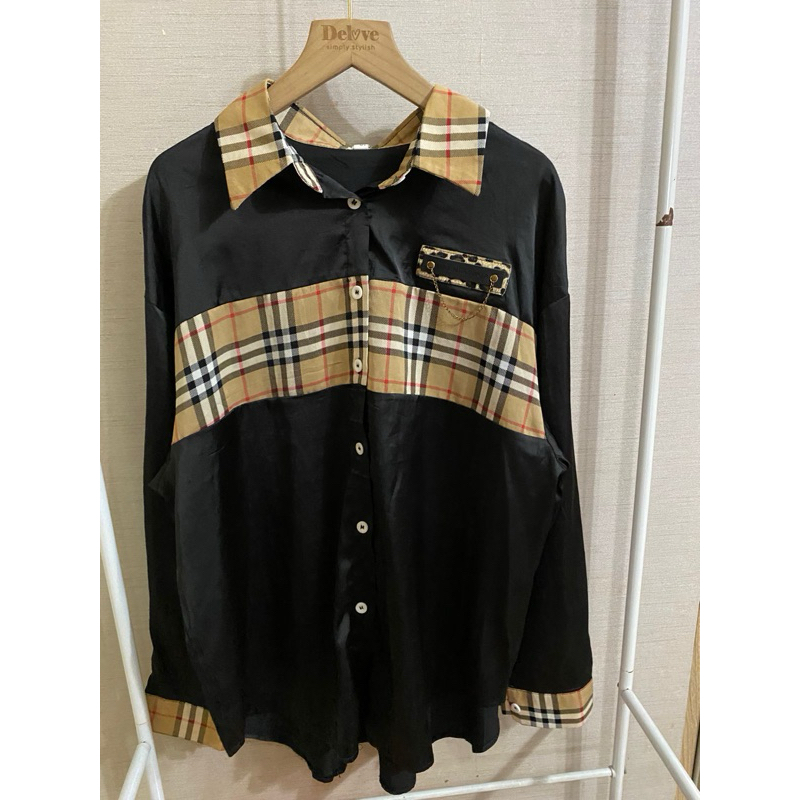 blouse satin premium/blouse import