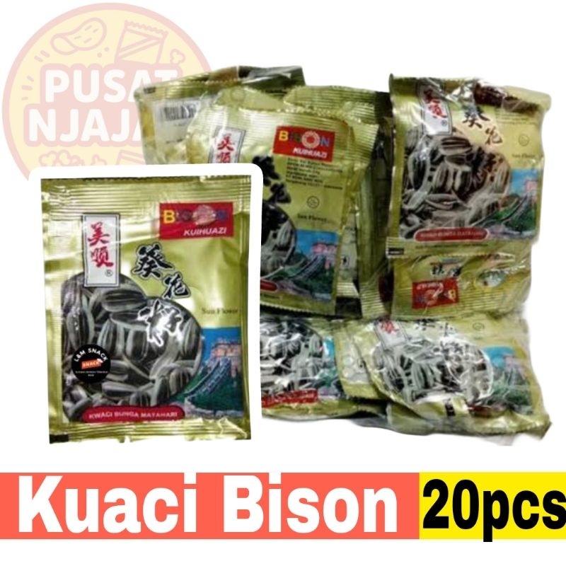 

Kuaci Bunga Matahari Bison Pack isi 20pcs x 10 gram