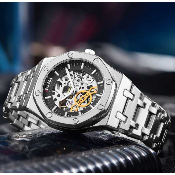 PROMO Jam Tangan Pria Belleda 9532 Otomatis Strap Stainles Tahan Air 30M Man Watch SMILE®️