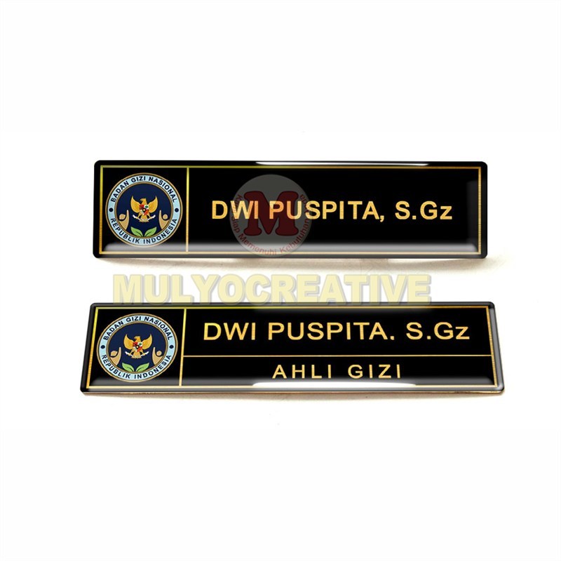 

PAPAN NAMA DADA BGN NAMETAG - NAME TAG BADAN GIZI NASIONAL