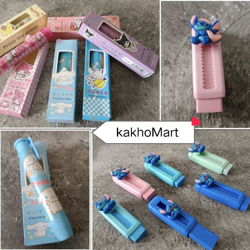

Penghapus cutter dan cetek Karakter labubu/Capybara /sanrio