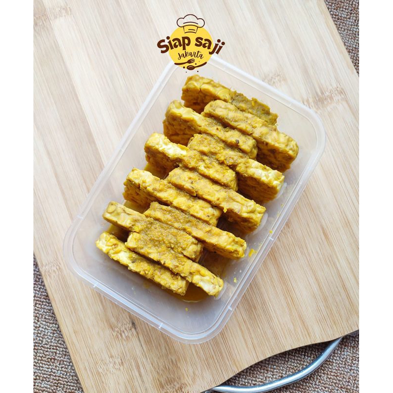

tempe ungkep bumbu kuning siap saji