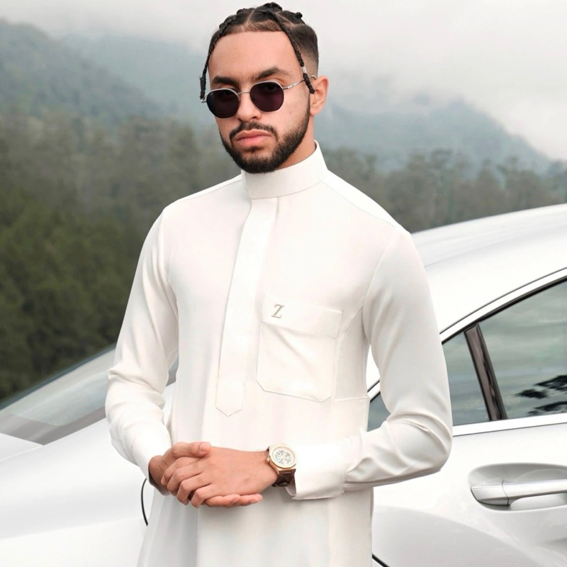 [ORIGINAL] JUBAH ZAAFER BASIC BLACK / WHITE THOBE ZAAFER INDONESIA ORIGINAL