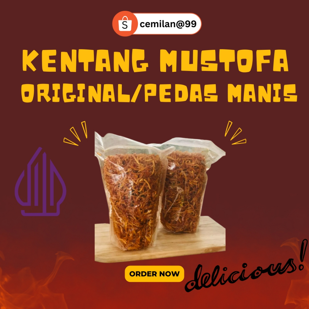 

Kentang Mustofa 250 Gram Renyah Pedas Manis - Cemilan Kriuk Tahan Lama Homemade Fresh Higienis