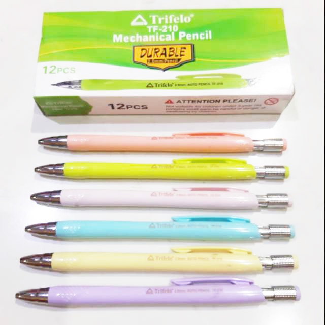 

Pensil Mekanik 2.0 mm 2B Pensil Cetek Cetekan Besar Tebal Trifelo TF 210