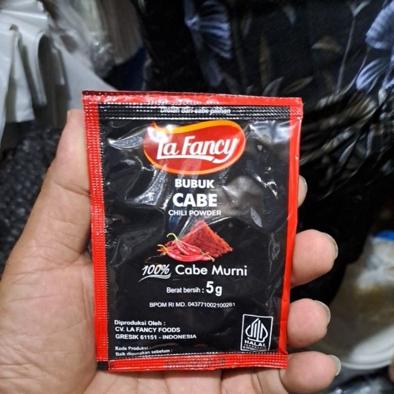 

CABE BUBUK LA FANCY 5GR/BUBUK CABE /CHILI POWDER