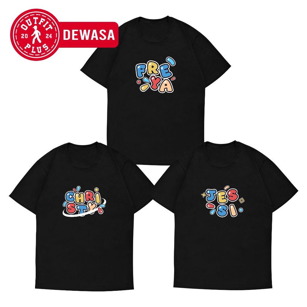 FREE STIKER - Kaos JKT48 Name edition - Baju JKT48 Newera Gen 7 - Baju JKT48 Gen 12 DLL - Kaos T-Shi