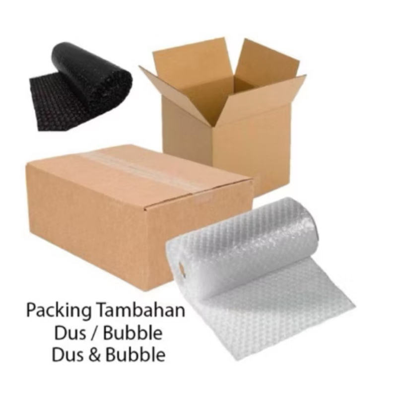 

Bubble wrap tambahan extra packing agar barang lebih aman