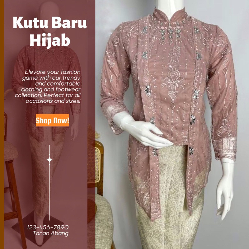 New Kutu baru Shanghai - Kutu Baru Hijab - Kebaya Kutu Baru - Kebaya Modern - Kebaya Kondangan - Keb