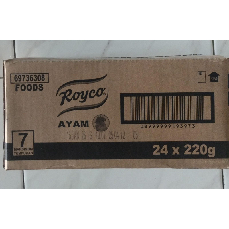 

Royco Kaldu Sapi / Ayam 220 gr / 220 gram x 24 pcs per Dus / Karton