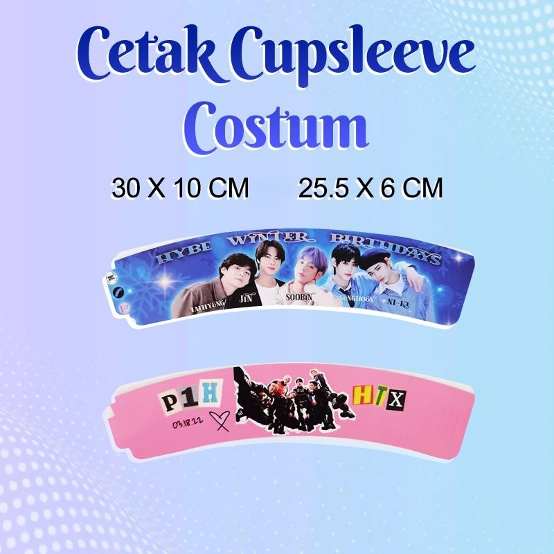 Print Cetak Cupsleeve Custom Cup Sleeve Premium