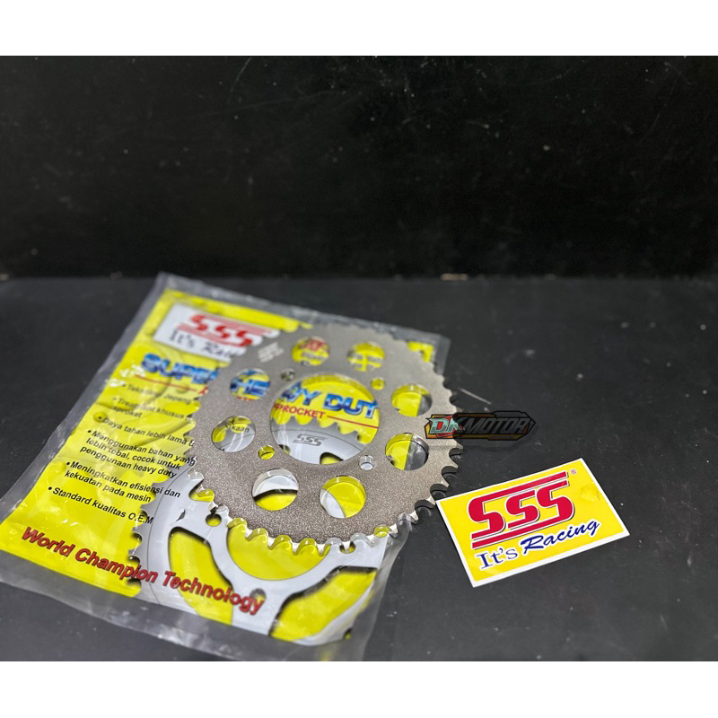 Gear Gir Belakang SSS TRIPLE S 428 33 34 35 36 37 38 39 40 YAMAHA RXZ KING MX VEGA JUPITER FIZR CRYP
