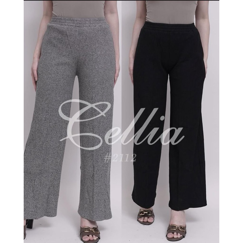 KNIT PANTS BY CELLIA 2112 ORIGINAL | KULOT KNIT CELANA KNIT BY CELLIA ORIGINAL