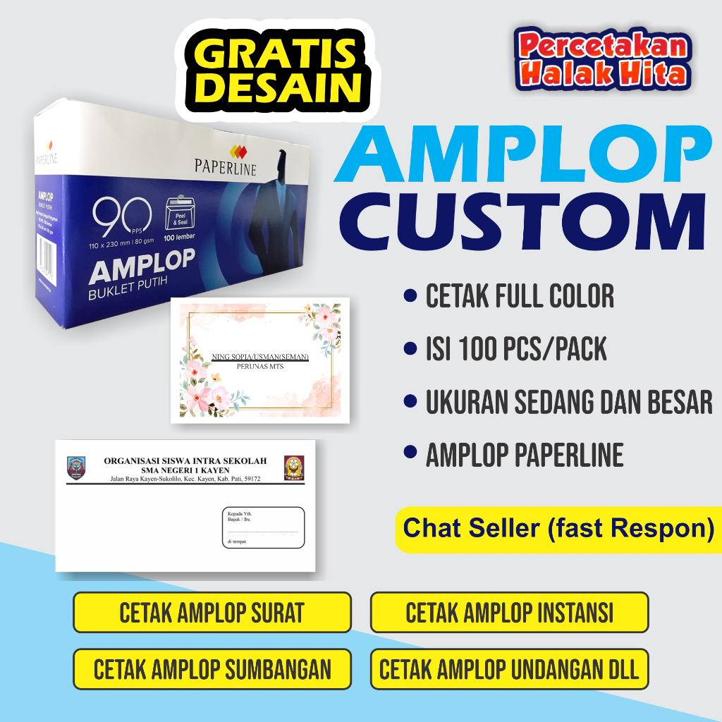 

Cetak Kop Surat / Cetak Full Color A4 - FOLIO / CETAK KOP SURAT 1 RIM