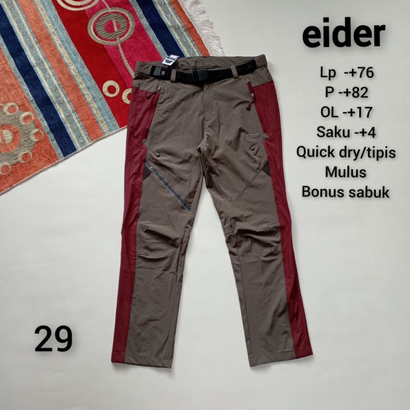 CELANA OUTDOOR  EIDER  ORIGINAL 100% (SEPERTI BARU)