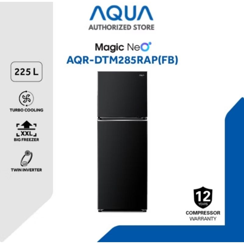 Kulkas AQUA 2 pintu Inverter Kulkas AQUA 285 RAP