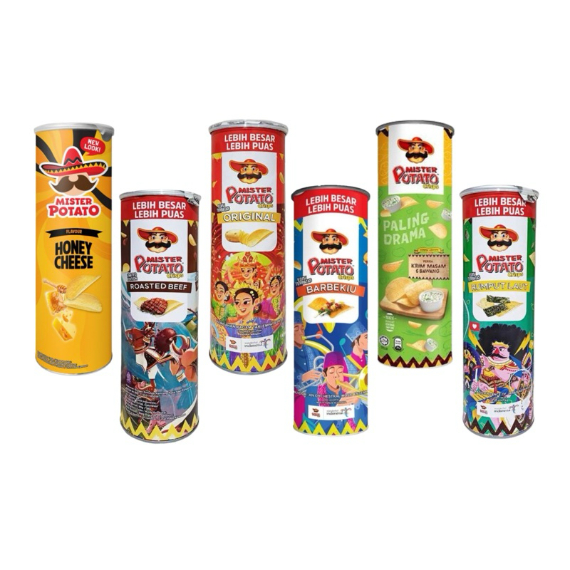 

Mr Potato Chips Crisps 106gr All Variant | Mister Potato Keripik Kentang