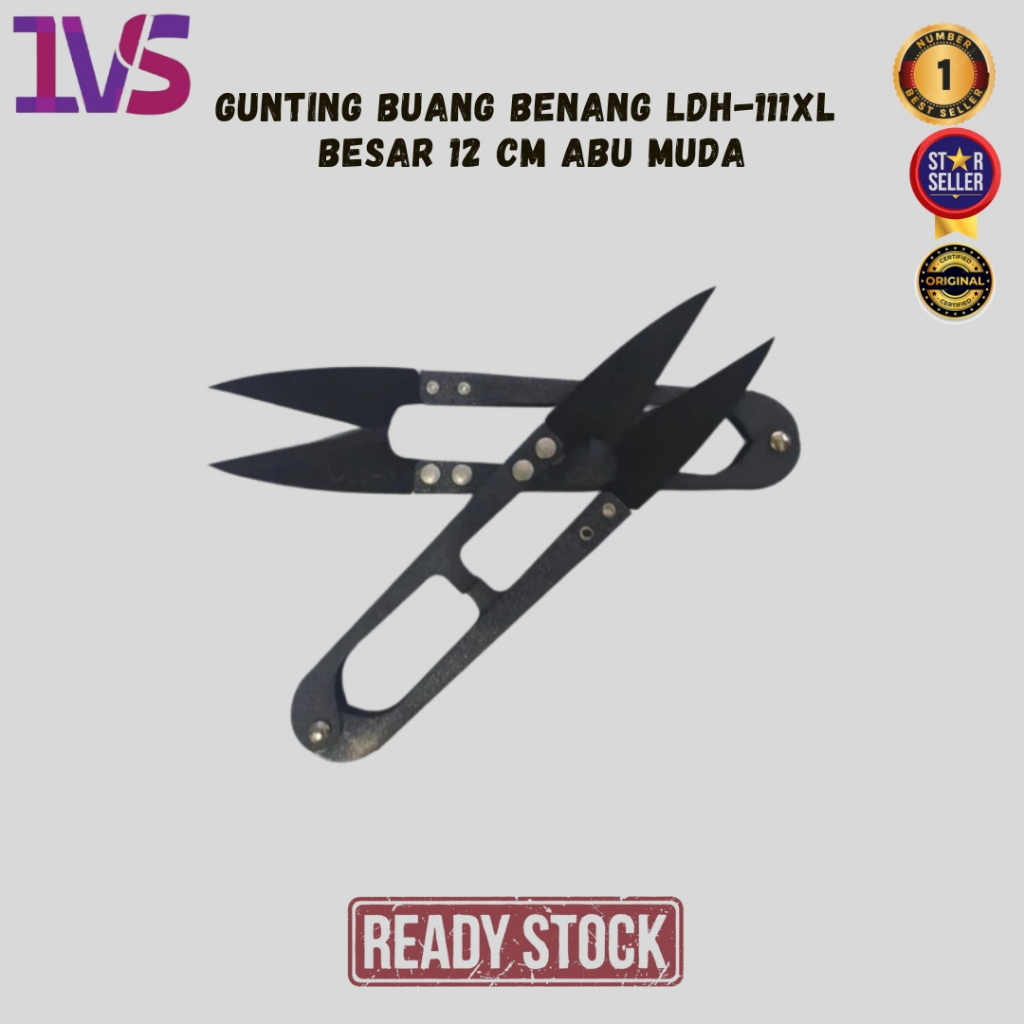 

Gunting Buang Benang LDH-111XL Besar 12 Cm Abu Muda Premium Product