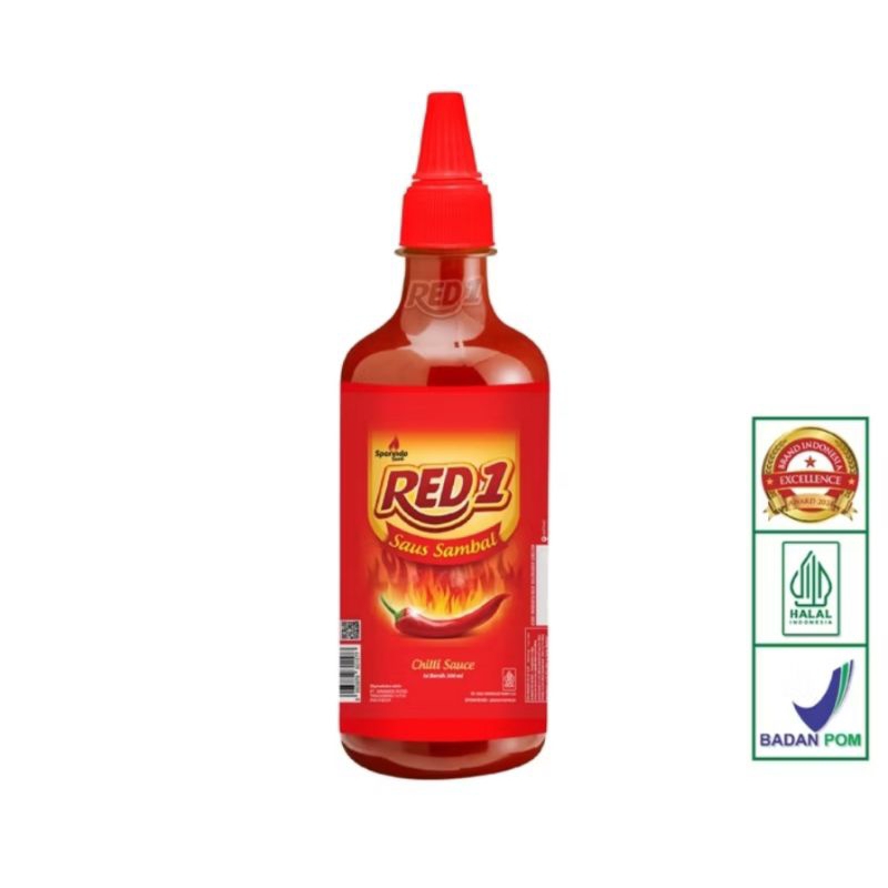 

Red1 Saus Sambal 300 ML Pedas Gurih Reffilable