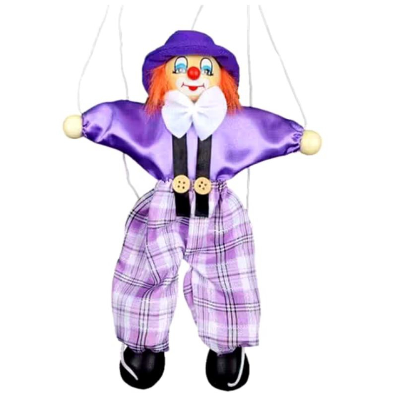 mainan boneka tali kayu marionette untuk bermain