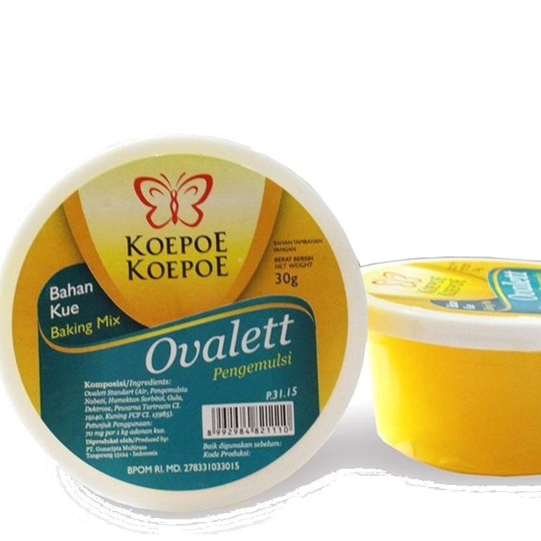 

Koepoe bahan kue Pengemulsi Pembuat Rasa Ovalett 30g
