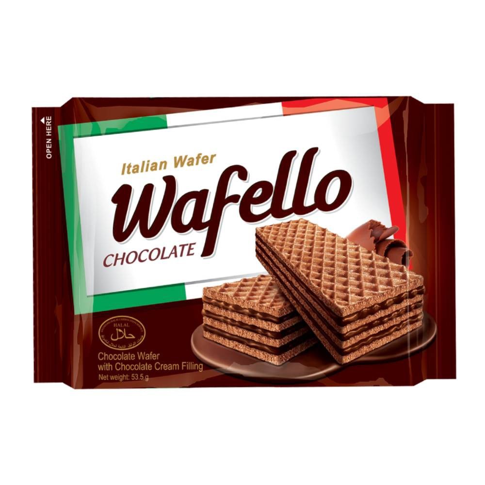 

Wafer Wafello Butter Caramel 1 pak isi10 Pcs wafer cokelat