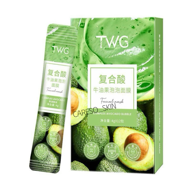 TWG Complex Sour Avocado Bubble Facial Mask