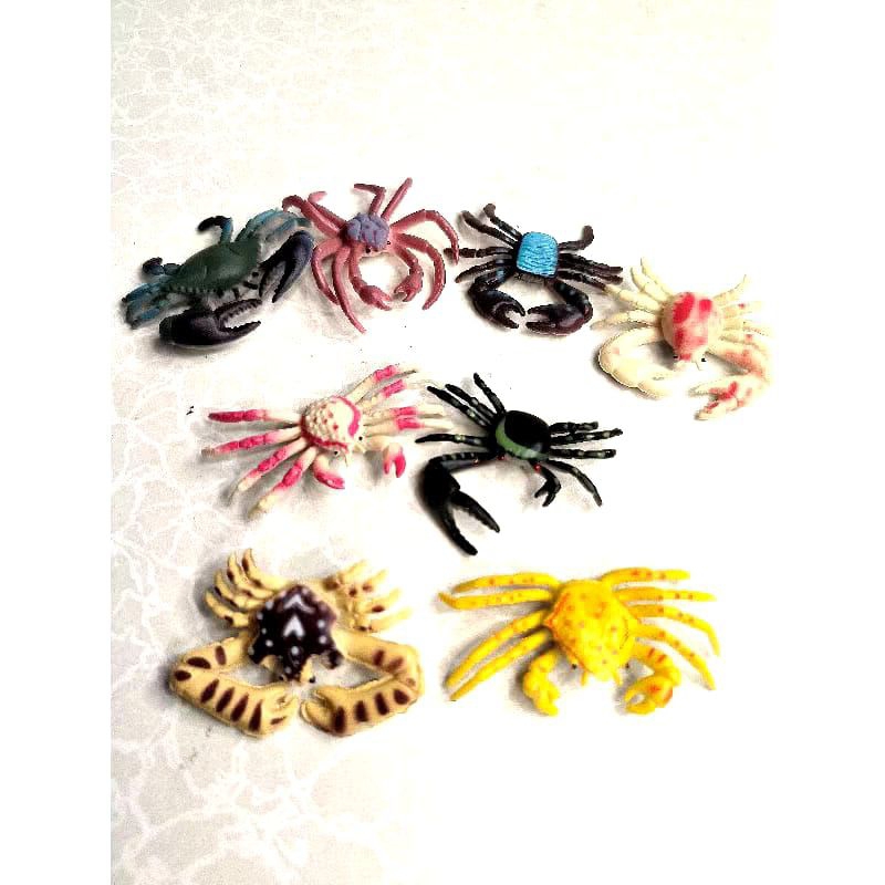 mainan hewan kepiting miniatur harga satuan