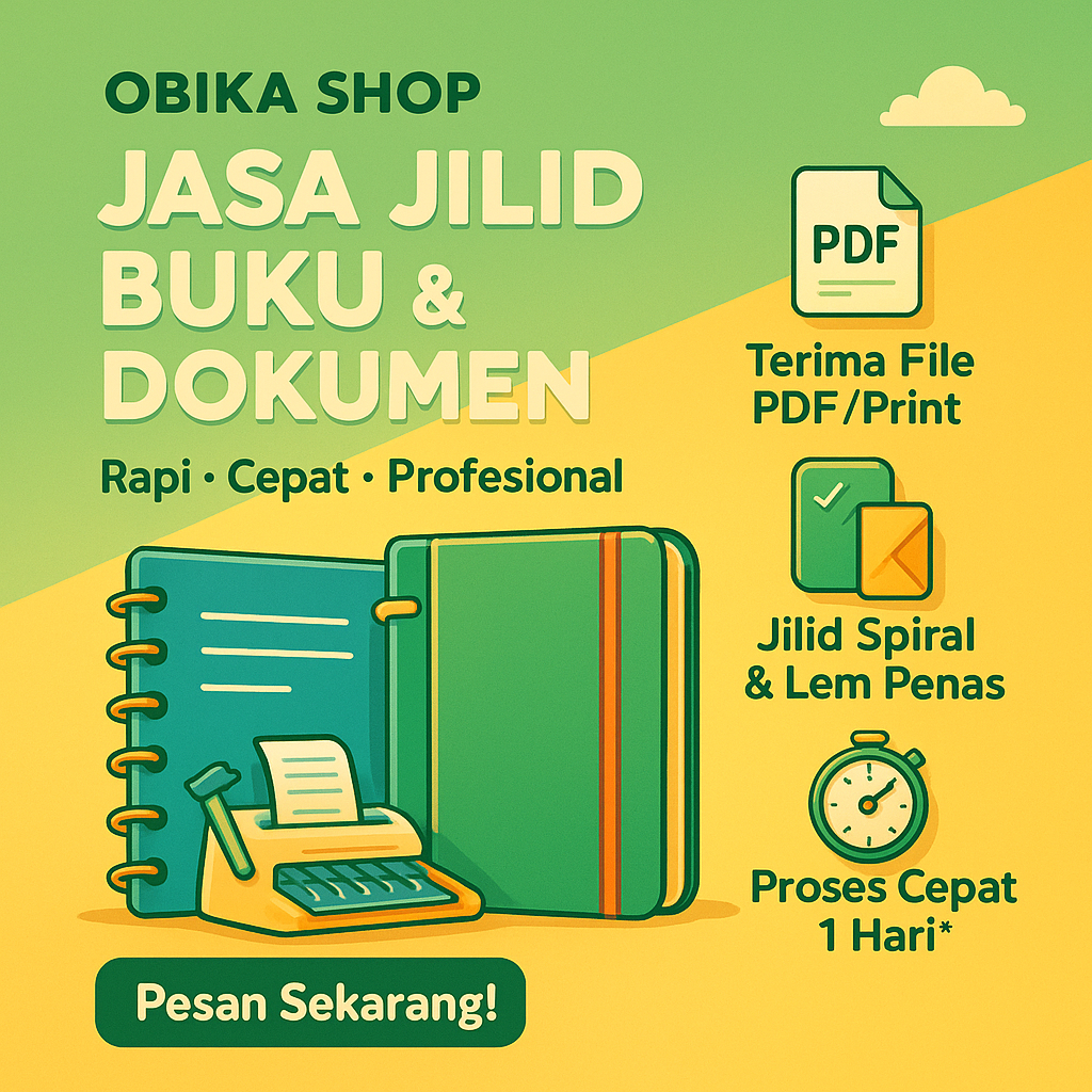 

Jasa Jilid Spiral Dokumen / Skripsi / Laporan
