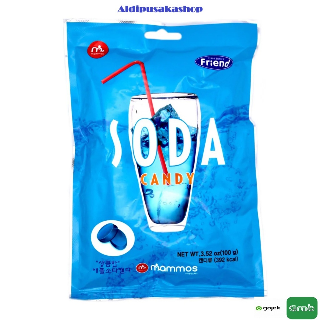 

Mammos Green Apple Soda Candy 100g - Permen Rasa Soda Apel Made In Korea