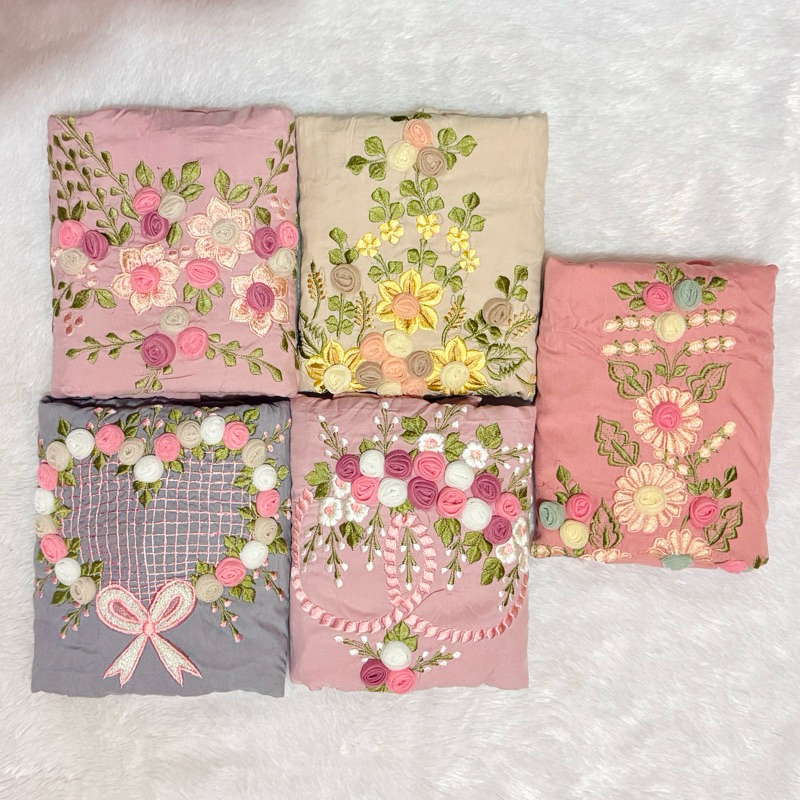 MUKENA BORDIR TILE TERUSAN LAJURAN ANAK RAYON