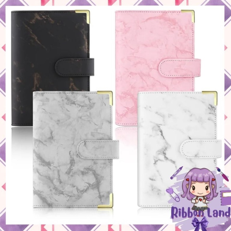 

KODE E98G A6 Binder Kulit Motif Marmer Luxury 6 Ring