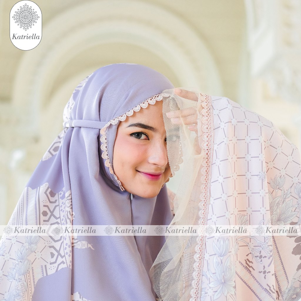 Katriella - Mukena Dewasa Maxmara Silky Mukenah Model 2 in 1 Resleting Trivelo